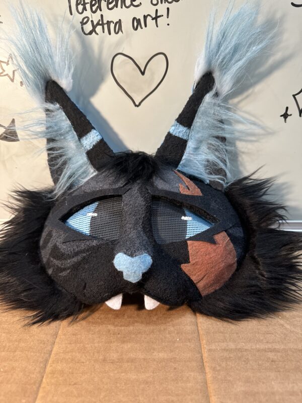 Black and blue cat mask - Image 2