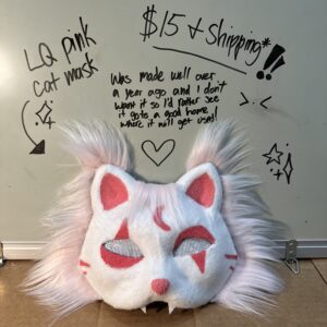 Pink cat mask