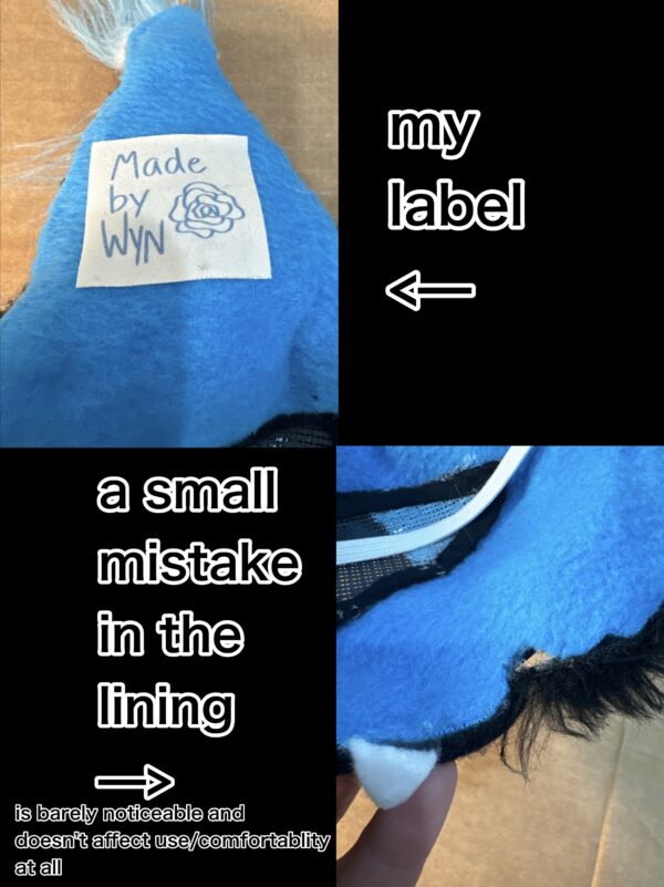 Black and blue cat mask - Image 10