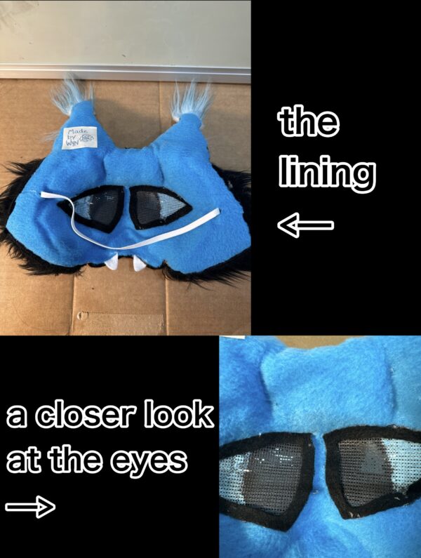 Black and blue cat mask - Image 9