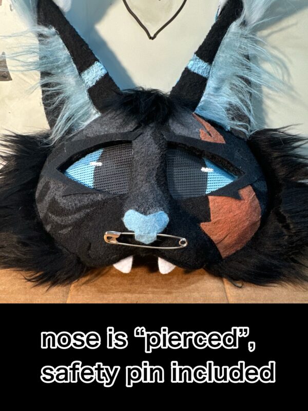 Black and blue cat mask - Image 6